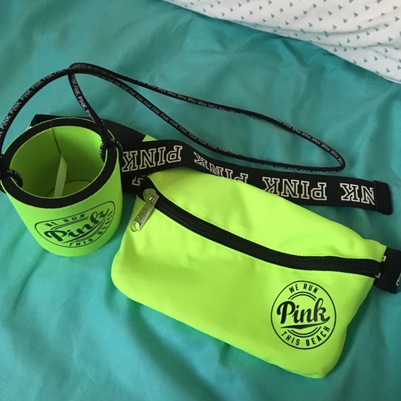 PINK fanny pack & drink Cozy