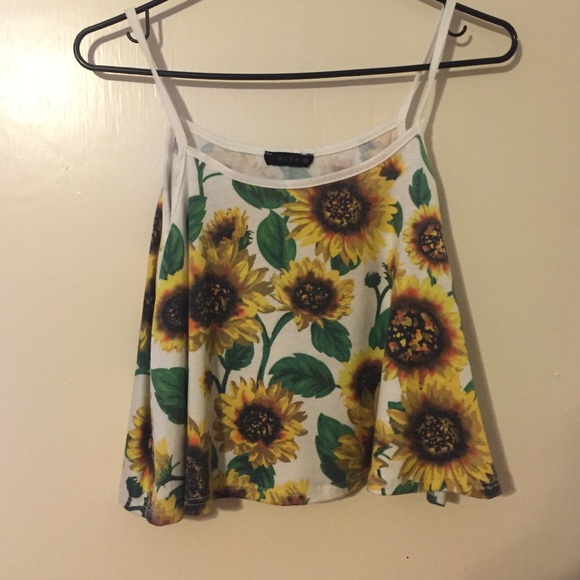 sunflower crop top