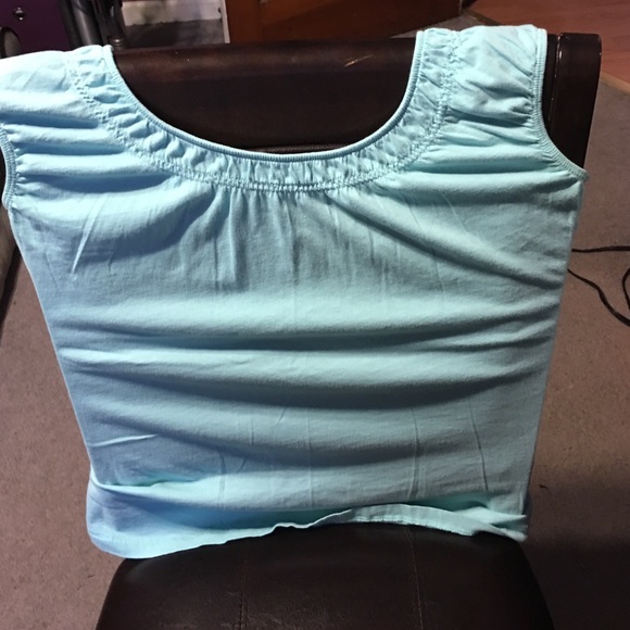 Aqua colored tank