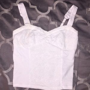 White crop top