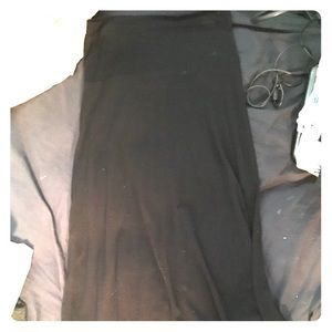 Black maxi skirt