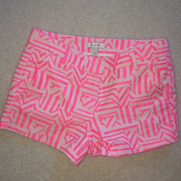 J Crew Patterned Chino Shorts
