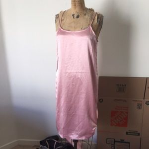 Motel bubble gum pink midi dress