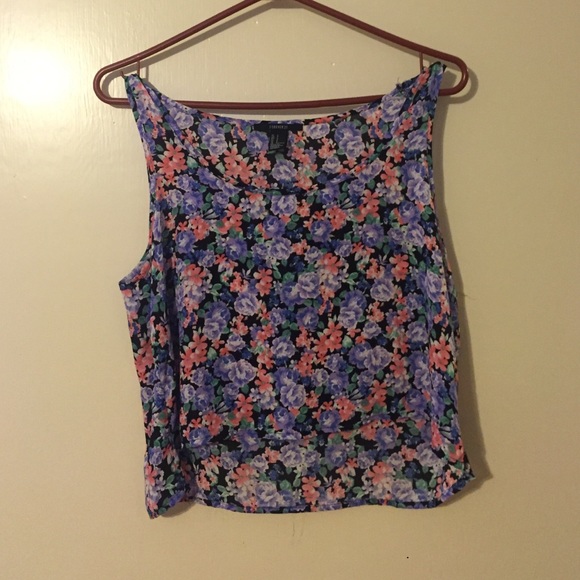 floral crop top