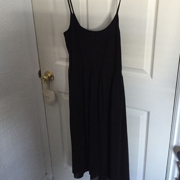 Black dress chiffon