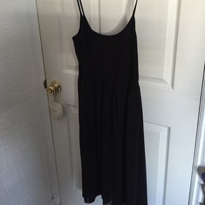 Black dress chiffon