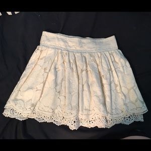 Cream skirt