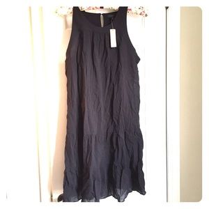 NWT Black J. Crew Crepe Dress