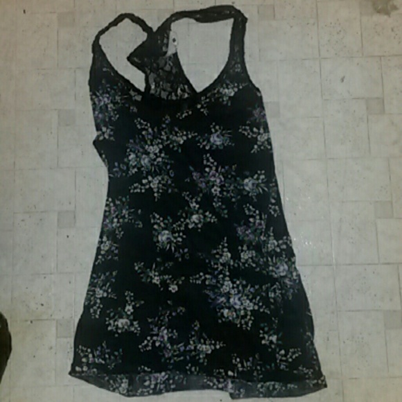Lace racerback tank top