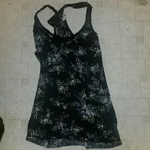 Lace racerback tank top