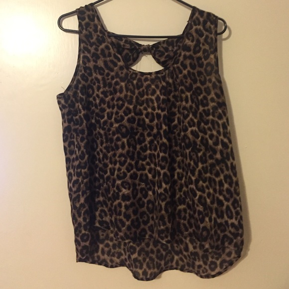 cheetah blouse