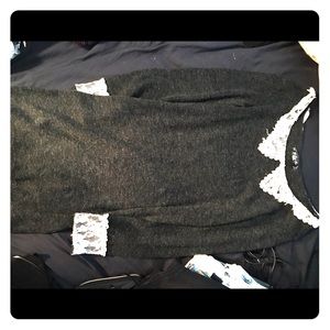 Grey long sleeve dress