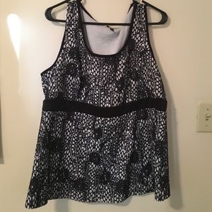 Maurice's lace embroidered top