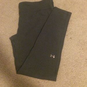 UA gray charge cotton leggings (full length)