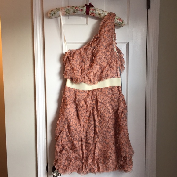 One-Shoulder Ruffled Heart Dress From ADAM - Picture 1 of 4