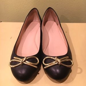 Banana Republic Gold Bow Flats