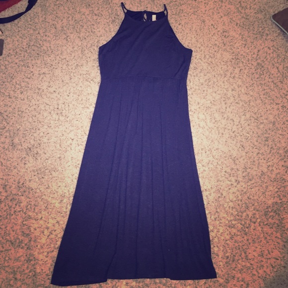 Navy Blue Midi Dress