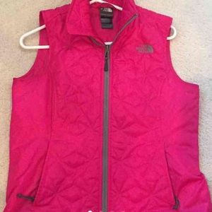 Pink North Face Vest