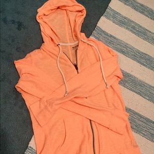 Peach Lightweight Zip-up Hoodie