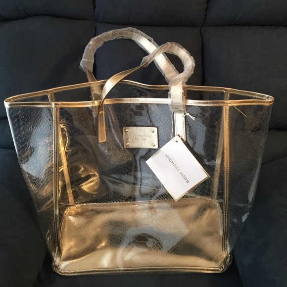 Michael Kors Handbags - Michael kors beach clear tote