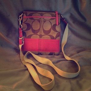 Coach cross body purse
