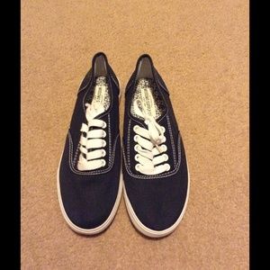 Navy Blue Canvas Shoes-Size 7