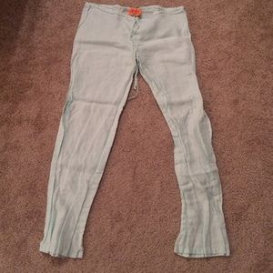 Juicy Couture Powder Blue Linen Pant