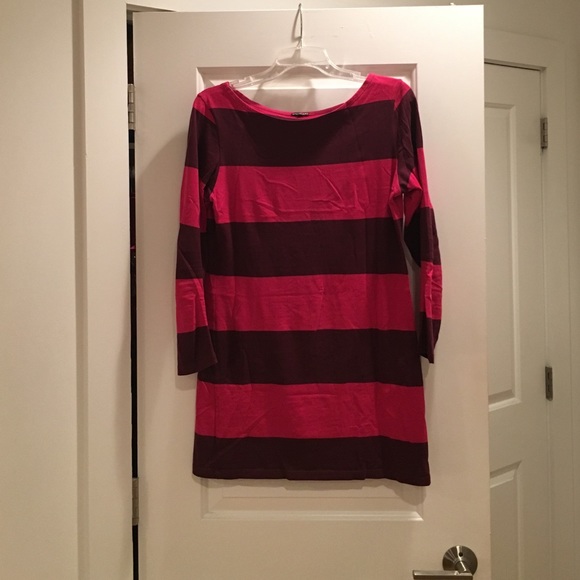 Marimekko long sleeved striped mini dress