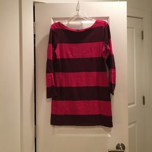 Marimekko long sleeved striped mini dress