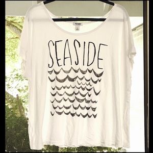 Old Navy "Seaside" Oversized Tee
