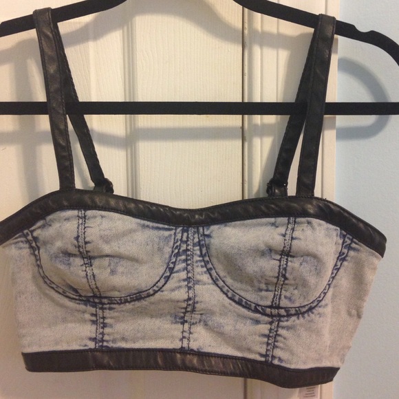 Denim bralette