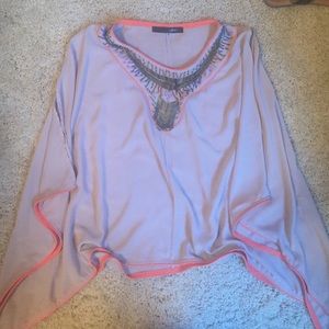 Flowy jeweled top