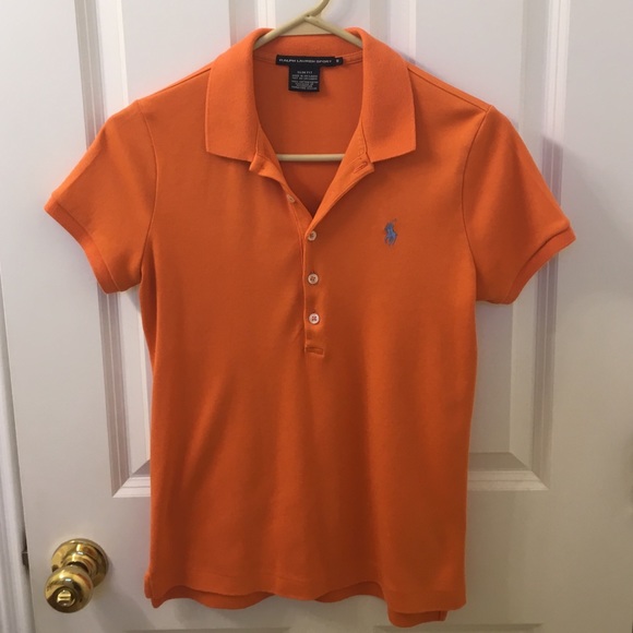 Ralph Lauren Sport slim fit polo- orange✨