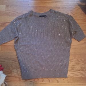 RDI sparkly short dolman sleeve sweater