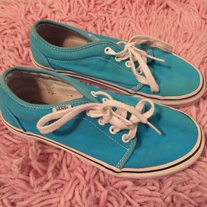 women's blue-ish teal vans