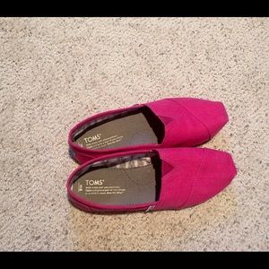 Toms - hot pink canvas