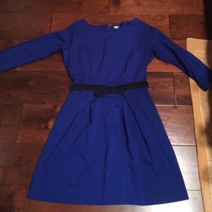 Anthropologie cobalt blue pints dress-size small