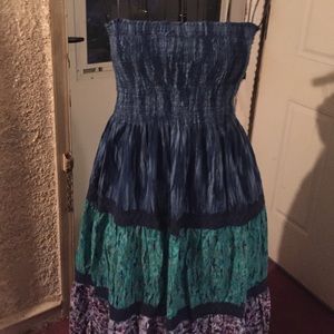 Multi colored sleeveless dress