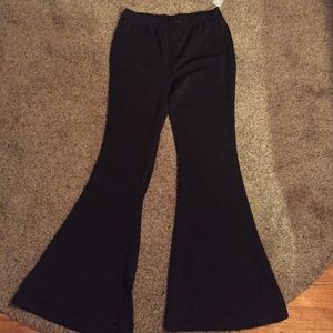 Black woven pants