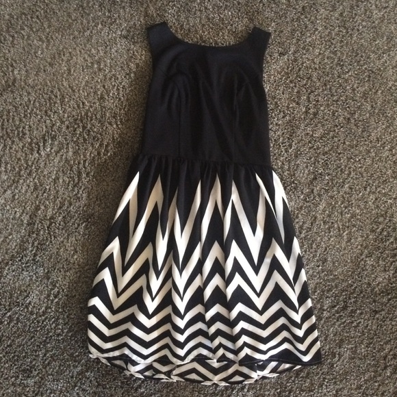 Black and white dress