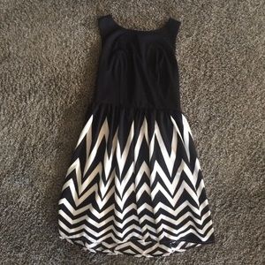 Black and white dress