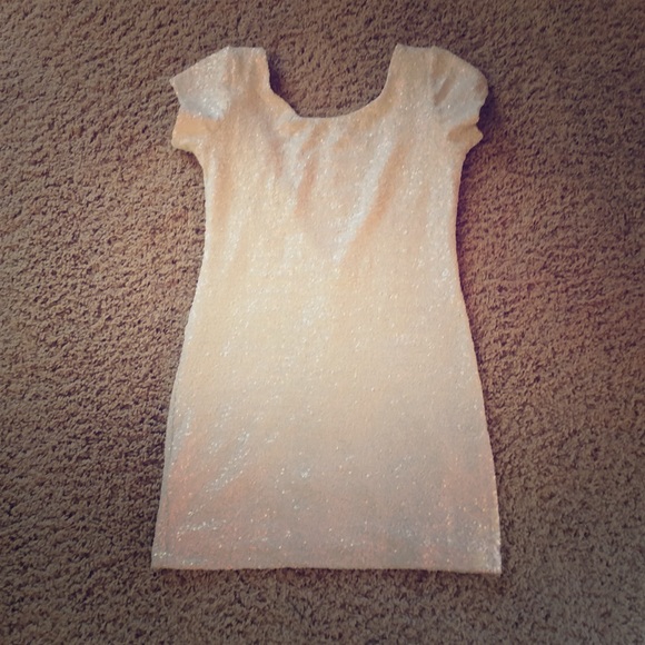 White sequin dress