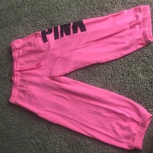 Pink sweat pants
