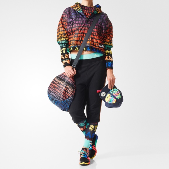 ADIDAS STELLASPORT ALLOVER PRINT JACKET SIZE M