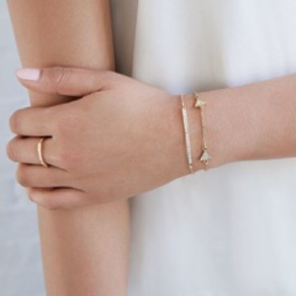 Chloe + Isabel Pavé Curved Bar Bracelet
