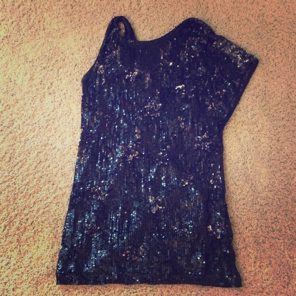 Black sequin dress