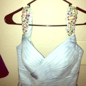 Baby blue formal dress