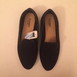 Old Navy Black Felt Loafers