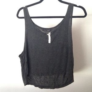 Dark Grey Brandy Melville Crop Top