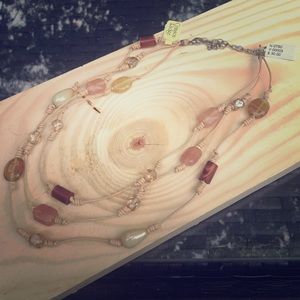 Beaded mid-length necklace